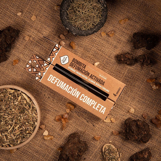 Bombita de Defumación Activada 7 Hierbas y Resinas Sagradas Sagrada Madre – Purificación y Protección Profunda