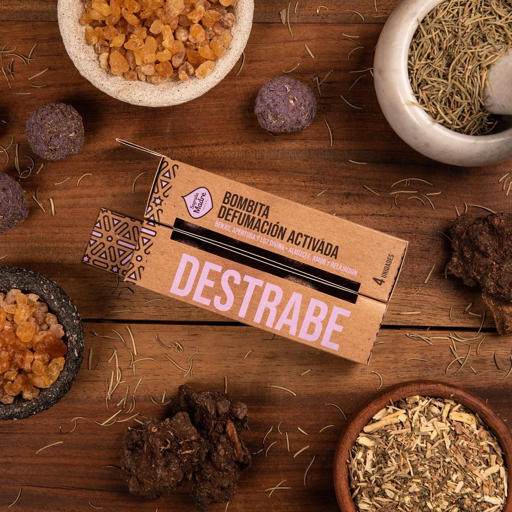 Bombita de Defumación Activada x 4 Destrabe – Benjuí y Almizcle