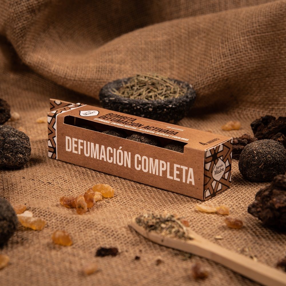 Bombita de Defumación Activada 7 Hierbas y Resinas Sagradas Sagrada Madre – Purificación y Protección Profunda