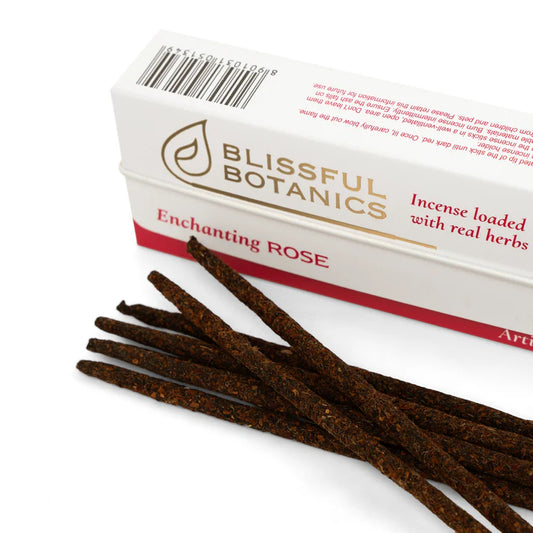 🌹 Incienso Natural de Rosa Encantadora – Blissful Botanics ✨