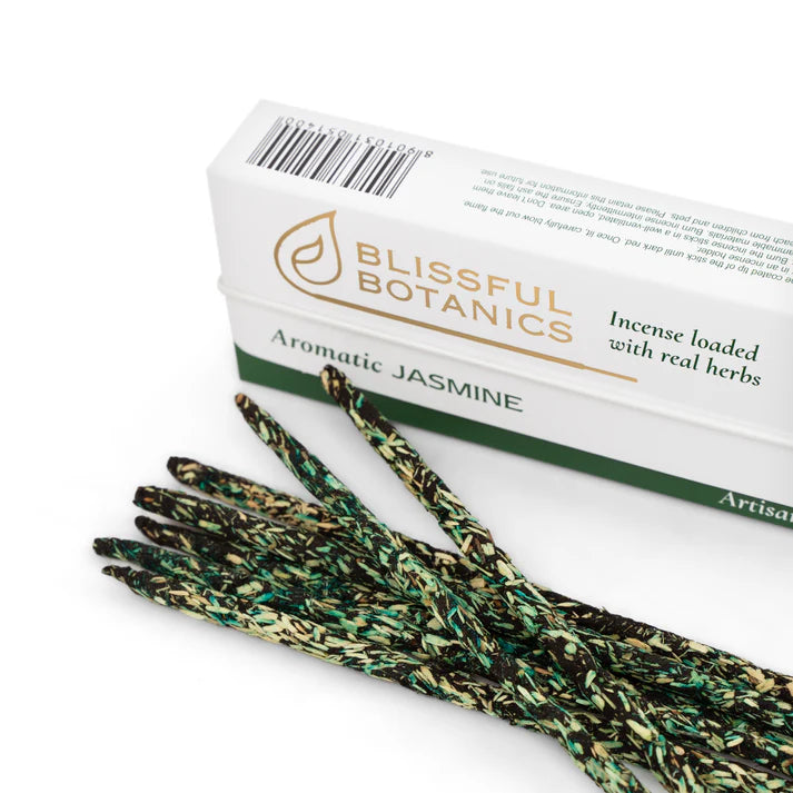 🌸 Incienso Natural de Jazmín Aromático – Blissful Botanics 🌿