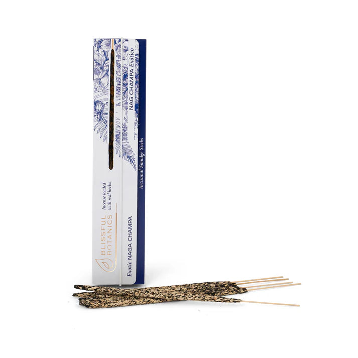 🌺 Incienso Natural de Nag Champa Exótico – Blissful Botanics 🔥
