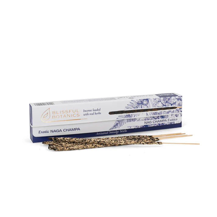 🌺 Incienso Natural de Nag Champa Exótico – Blissful Botanics 🔥
