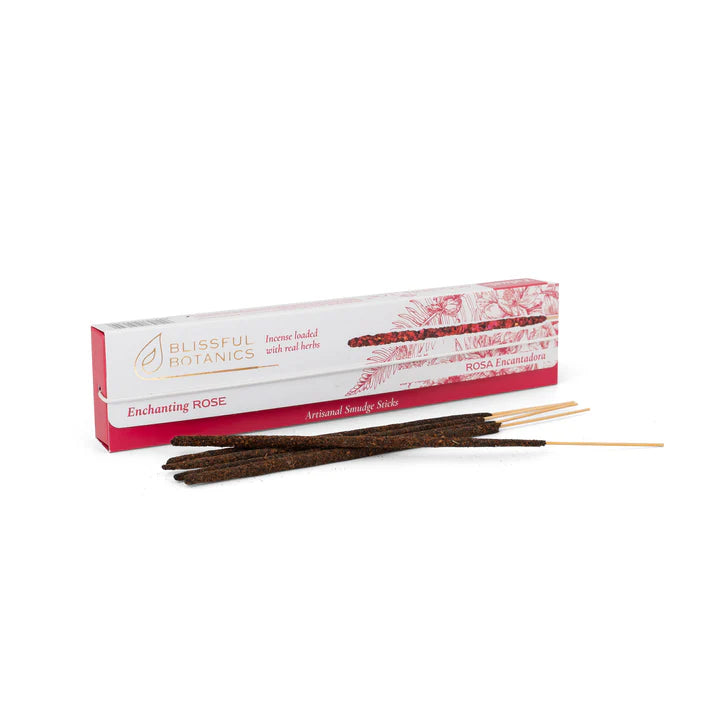 🌹 Incienso Natural de Rosa Encantadora – Blissful Botanics ✨