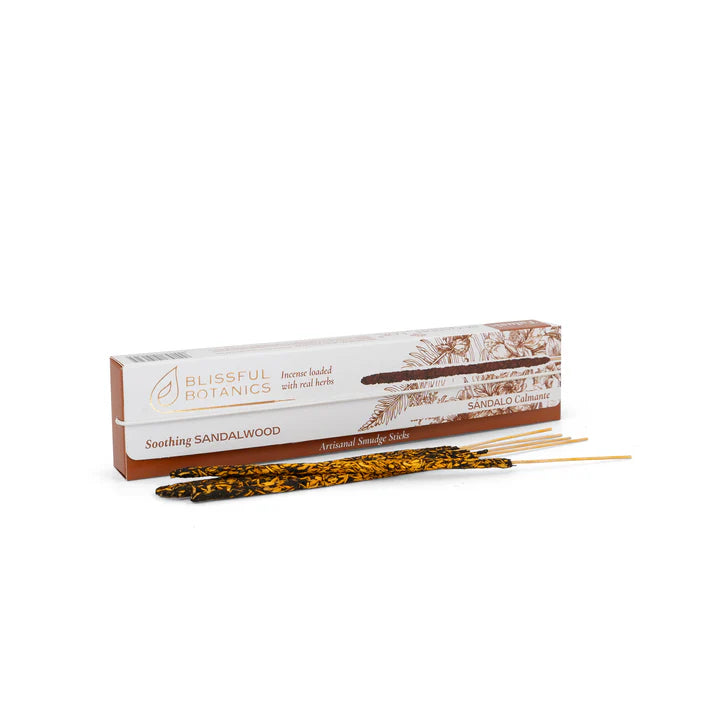 🌰 Incienso Natural de Sándalo Calmante – Blissful Botanics 🌿